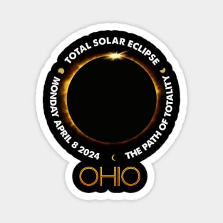 OHIO Total Solar Eclipse 2024 American Totality April 8 Magnet