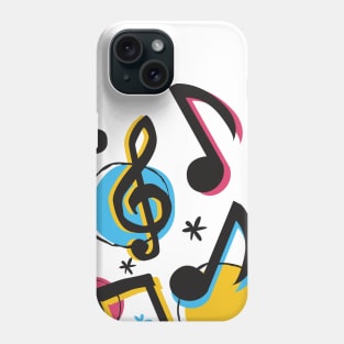 Music melody icons Phone Case