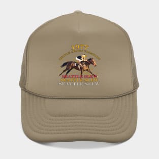Seattle Slew 1977 Triple Crown Winner horse racing design Hat