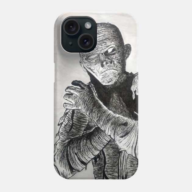 The Mummy Phone Case by RG Illustration