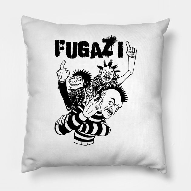 Punk Rock Man Of Fugazi Pillow by samsa