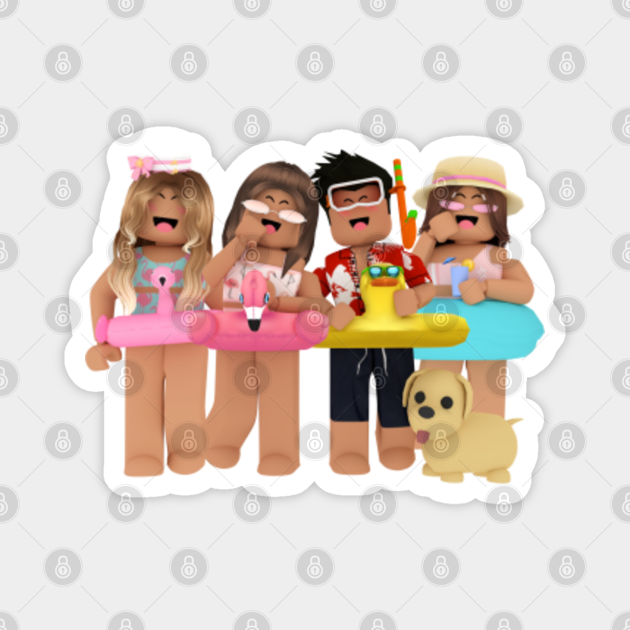 Summer Roblox Pool Party Roblox Magnet Teepublic - summer in roblox