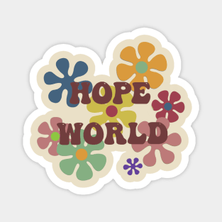 hope world muted colors Magnet