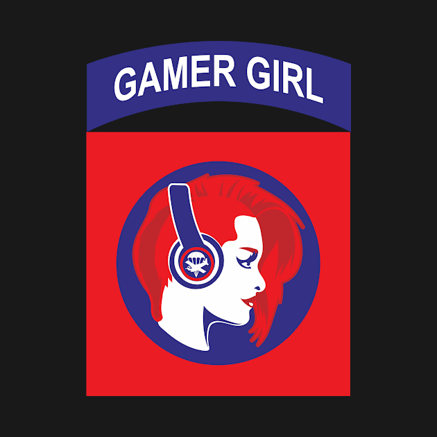 Gamer Girl Head Logo by Baggss