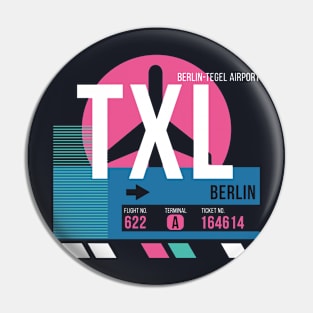 Berlin (TXL) Airport Code Baggage Tag Pin