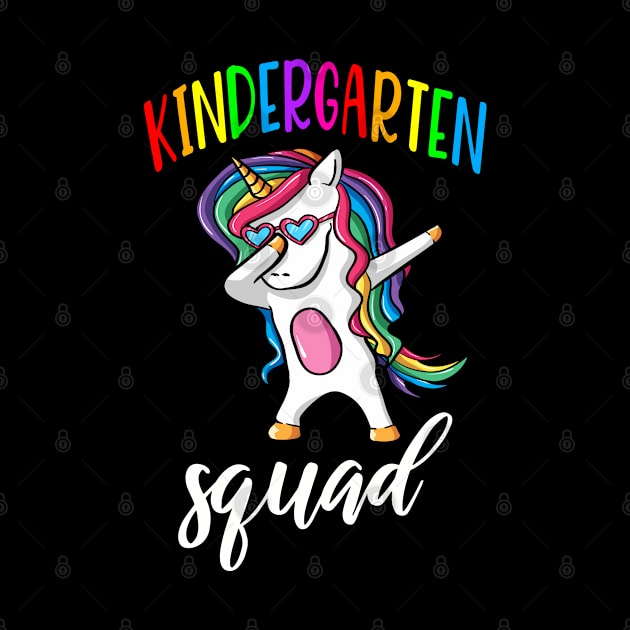 Kindergarten Squad Cute Unicorn Dabbing Gift for Girls by JPDesigns