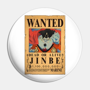 Jinbe Wanted Poster with 1.100 million berries Pin