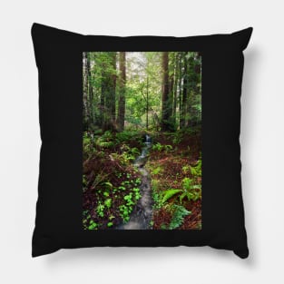 Forest Waterfall Pillow