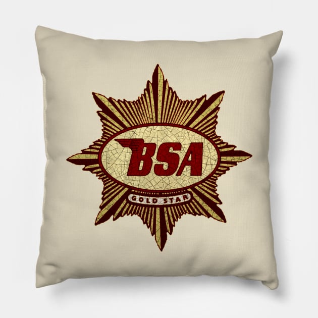 British  Motorcycles 8 Pillow by Midcenturydave