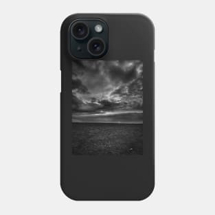 Stormy skies tiny lighthouse Phone Case