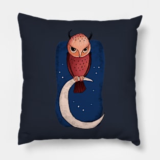 Owl on the Moon Pillow