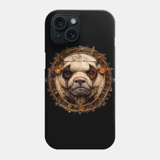 Bulldog Surreal Steampunk Artwork, Dog Lover Phone Case