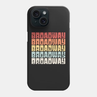 Retro BROADWAY Text Phone Case