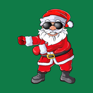 FLOSSING SANTA Dabbing Santa Christmas Tshirt Gift Dab Santa Claus T-Shirt