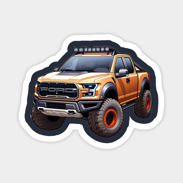 F150 Raptor Magnet by DavidLoblaw