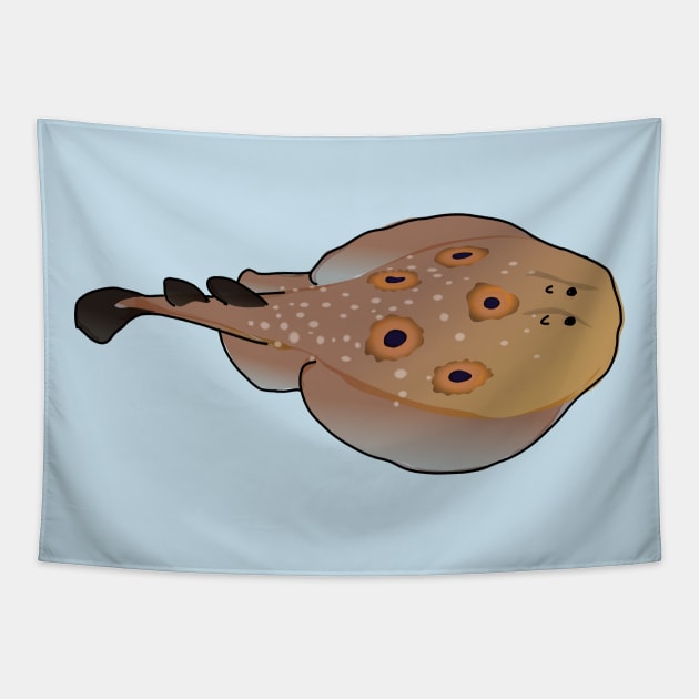 Electric Torpedo Ray Tapestry by FabuleusePlanete