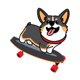 Corgi skater T-Shirt