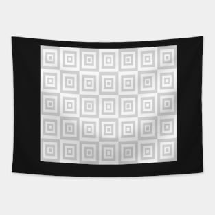 Abstract geometric pattern - gray and white. Tapestry