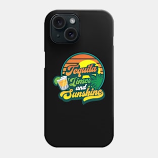 Tequila Limes and Sunshine Beach Vacation Margarita Summer Phone Case