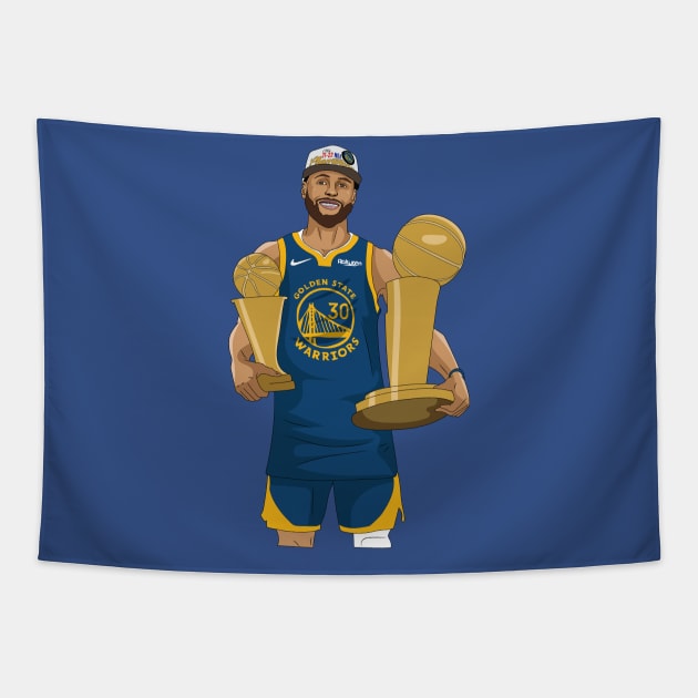 Steph Curry Championship Tapestry by xavierjfong