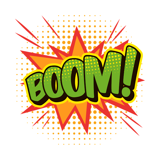 BOOM Comic Book Word Art by CafePretzel