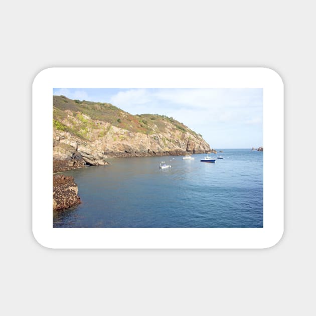 Sark harbour, Channel Islands Magnet by HazelWright