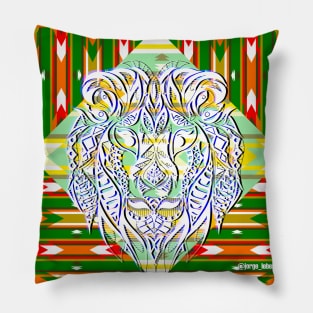 lion in safari pattern ecopop Pillow