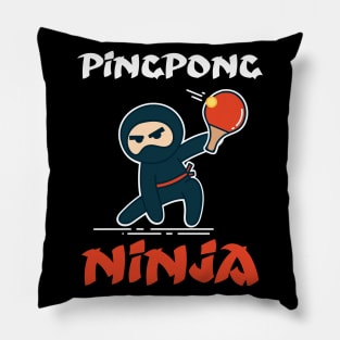 Ping pong ninja Pillow