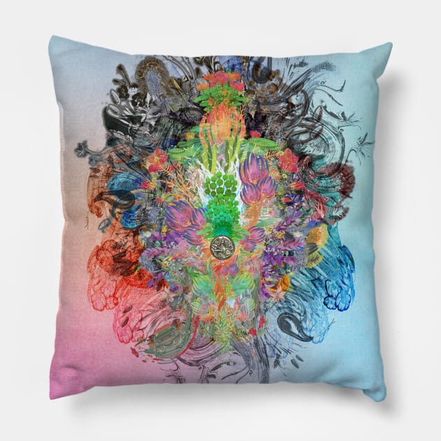 Floral Jazz Pillow by lazykite