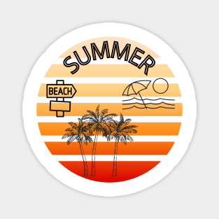 Retro Summer Magnet