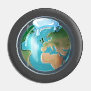 Global Warming Earth Pin