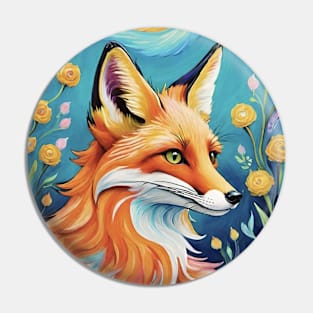 Fox of the Celestial Realm Pin