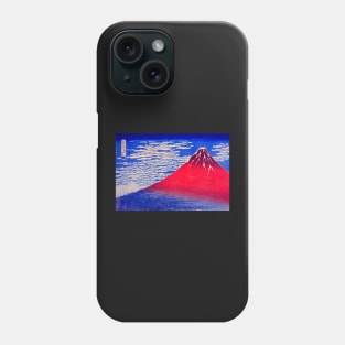 "South Wind, Clear Sky" also known as Red Fuji, by Katsushika Hokusai (1830 - 1832) TECHNICOLOR REMASTERED Phone Case