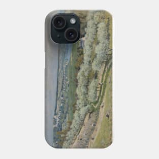 The Terrace at Saint-Germain, Spring by Alfred Sisley Phone Case