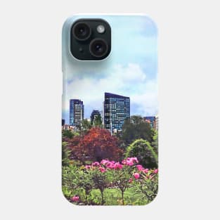 Boston MA - Boston Commons and Skyline Phone Case