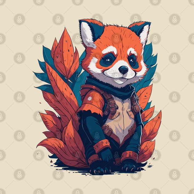 Anime Red Panda Kawaii by hippohost