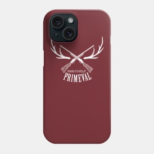 Positively Primeval - badge size for dark-colored shirts Phone Case