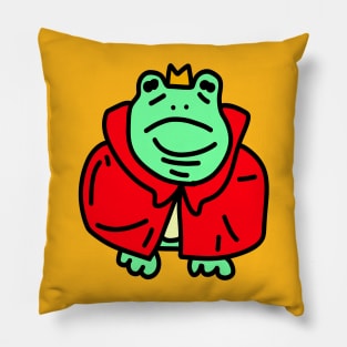 The King of the Lilypad Pillow