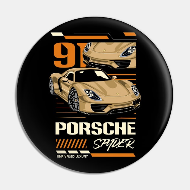 918 Spyder Porsche Pin by Harrisaputra