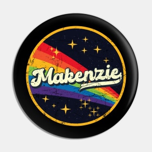 Makenzie // Rainbow In Space Vintage Grunge-Style Pin
