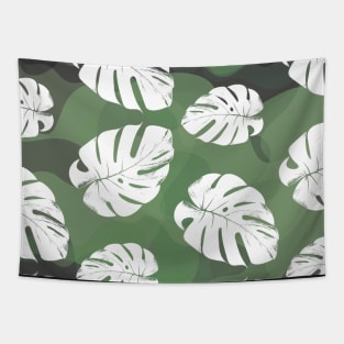 Bright leaf pattern Monstera Tapestry