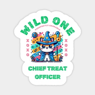 Wild one cat Kawaii Wizard Cat funny Magnet