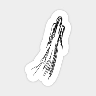 Ghostly Woman Magnet