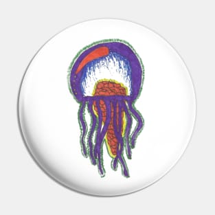 Electric Jellyfish Pin