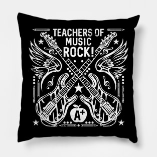 Music Teachers Rock Pillow
