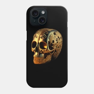 Gold skull Phone Case