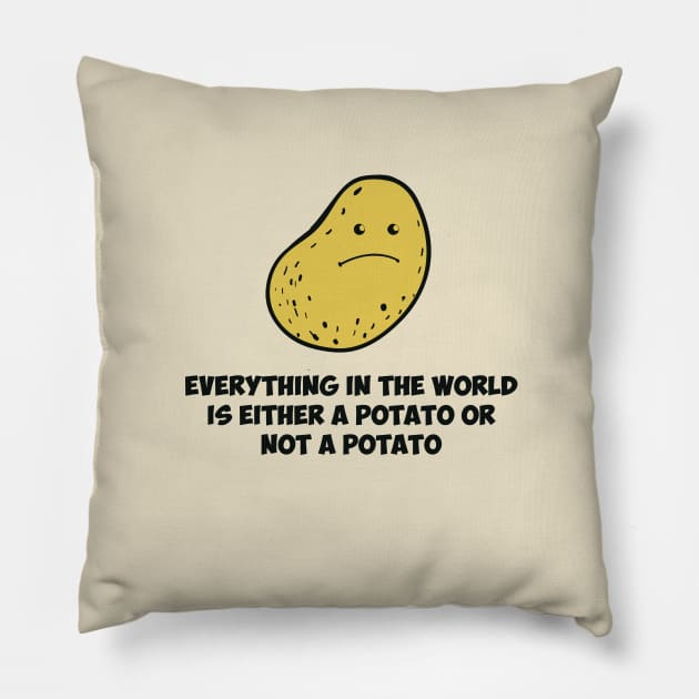 Potato - Think about it Pillow by olivergraham