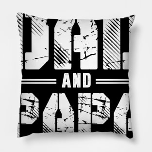 I Have 2 Titles Dad _ Papa I Rock Them Both Fathers Day Tee Pillow