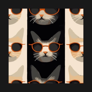 Cute Cat With Glasses T-Shirt