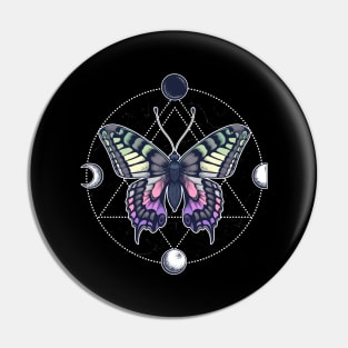 Genderfae Butterfly LGBT Pride Flag Pin